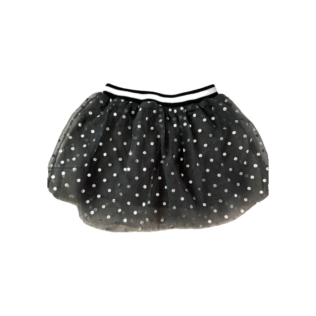 Rockets of Awesome Girls Black | Dots Skirt Size: 6-12 months Black | Dots