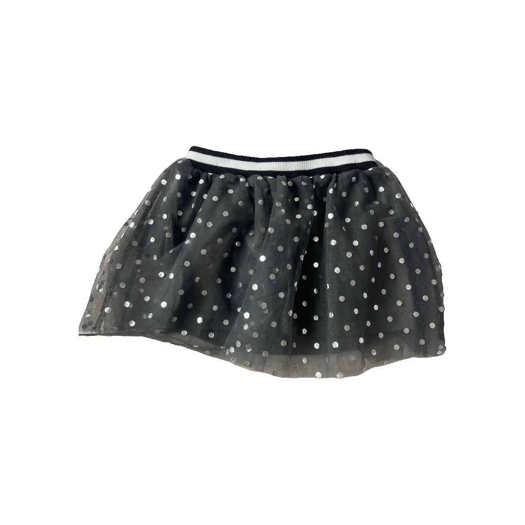 Rockets of Awesome Girls Black | Dots Skirt Size: 12-18 months Black | Dots