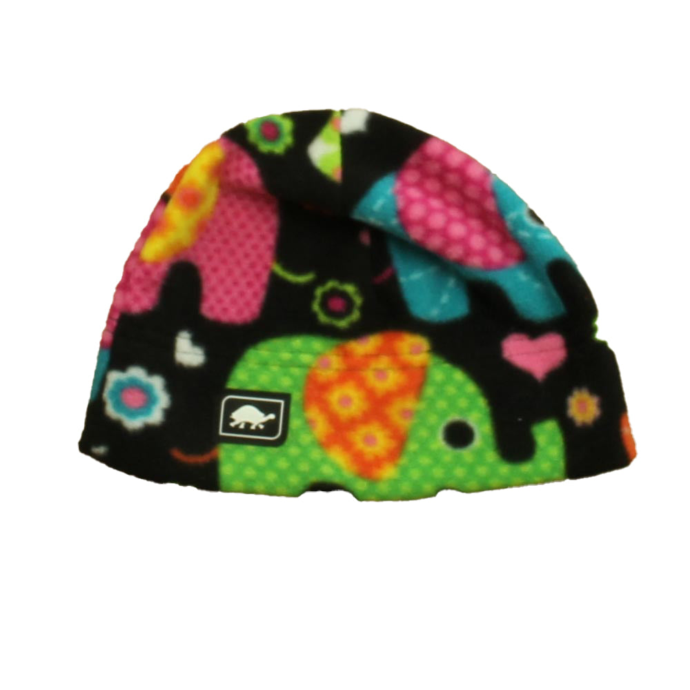 Turtlefur Girls Black Elephants Winter Hat Size: 2-3T Black Elephants