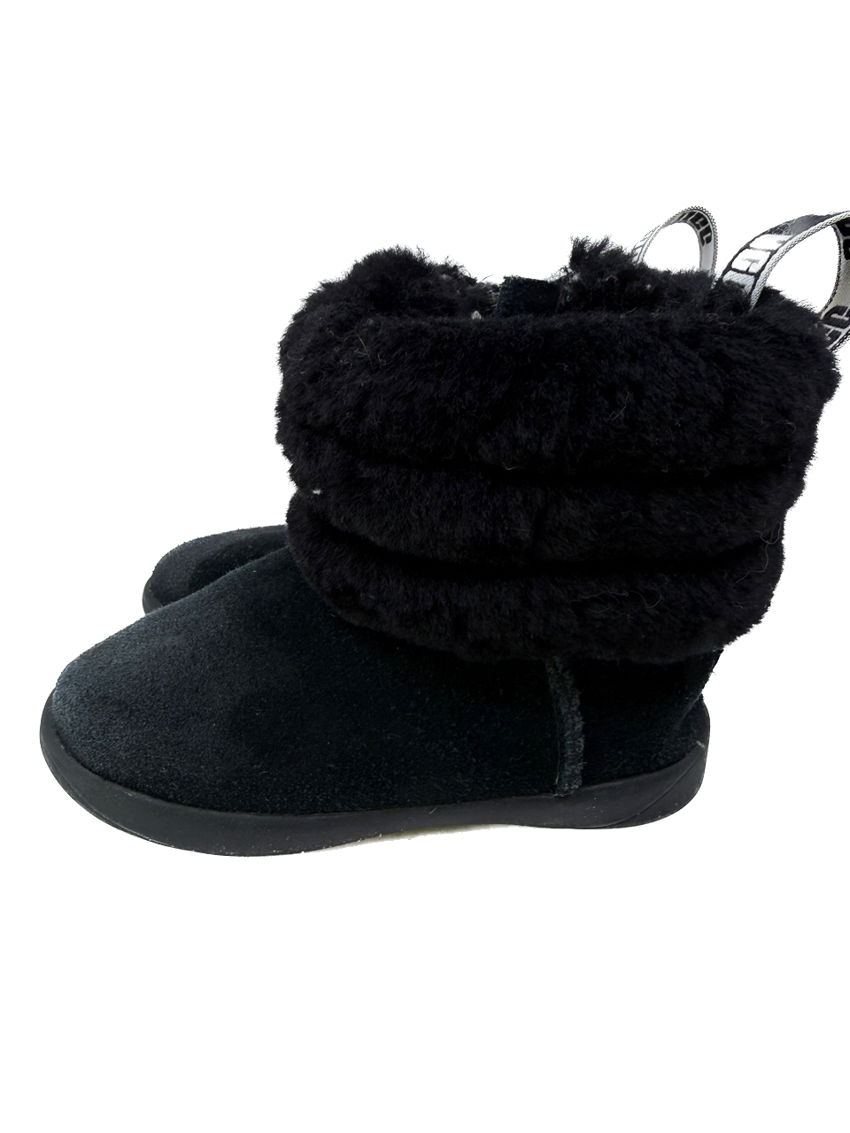 Ugg Girls Black Faux Fur Boots Size: Toddler 7 Black Faux Fur