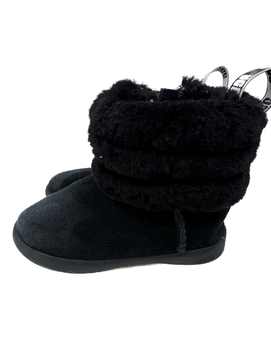 Ugg Girls Black Faux Fur Boots Size: Toddler 7 Black Faux Fur