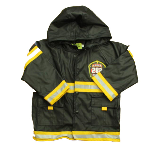 Western Chief Boys Black Fireman Rain Coat Size: 3T