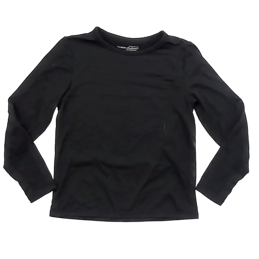 Thermajohn Boys Black Fleece-Lined Athletic Top Size: YM 10-12 Years Black Fleece-Lined