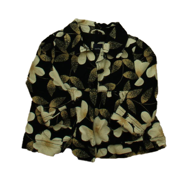 Gap Girls Black Floral Jacket Size: 2T Black Floral