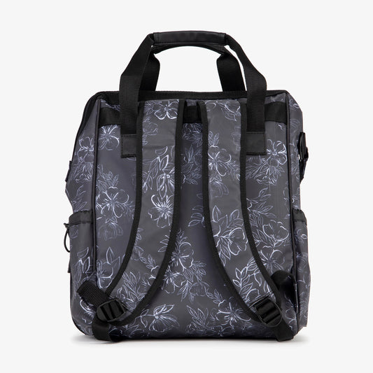 JuJube Girls Black Floral Diaper Bag Size: Dr. Mom Multi-Carry Backpack Black Floral