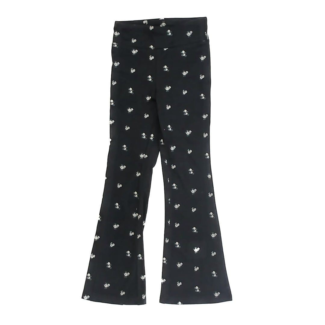 Gap Girls Black Floral Leggings Size: 6-7 Years Black Floral