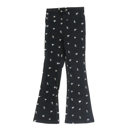 Gap Girls Black Floral Leggings Size: 6-7 Years Black Floral