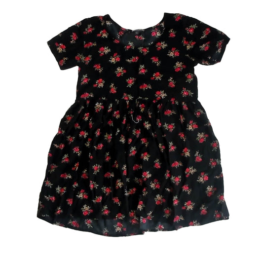 Brandy Melville Girls Black Floral Dress Size: One Size Black Floral