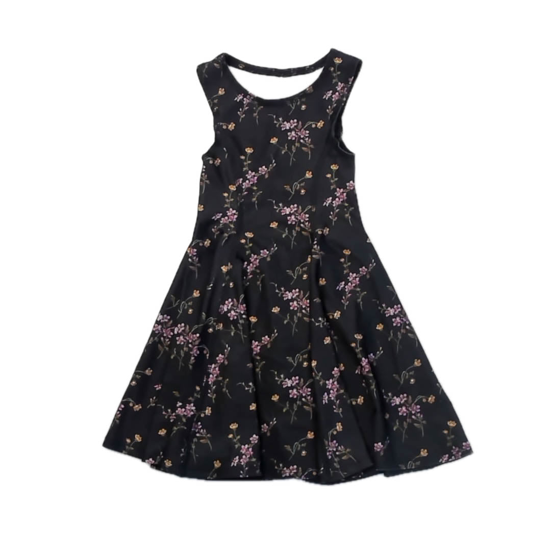 Terez Girls Black Floral Dress Size: 5T Black Floral