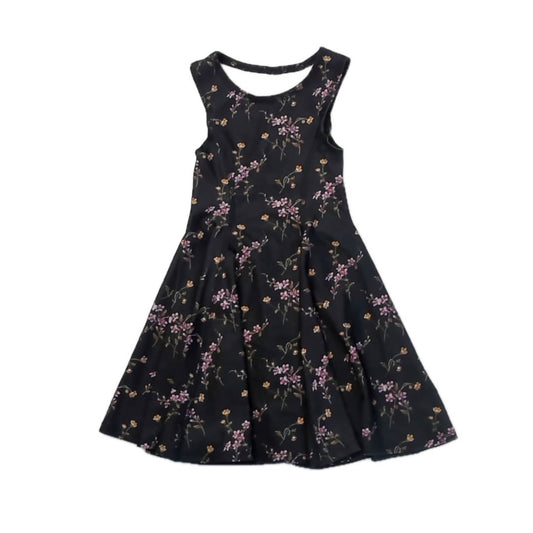Terez Girls Black Floral Dress Size: 5T Black Floral