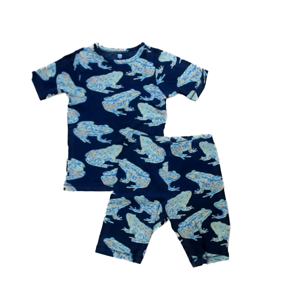 Tea Collection Boys Black | Frogs 2-piece Pajamas Size: 14 Years Black | Frogs