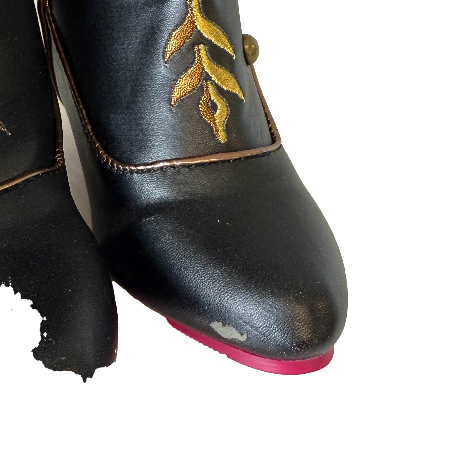 Disney Girls Black Frozen Boots Size: 9-10 Toddler Black Frozen