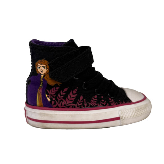 Converse Girls Black Frozen Sneakers Size: 3 Infant Black Frozen