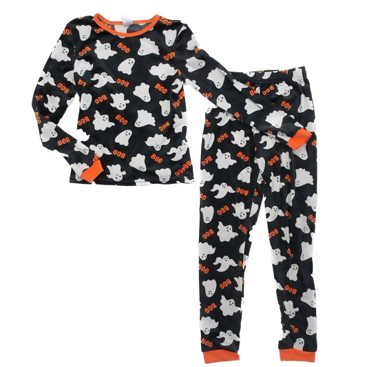 Modern Kids Boys Black Ghosts 2-piece Pajamas Size: 10 Years Black Ghosts