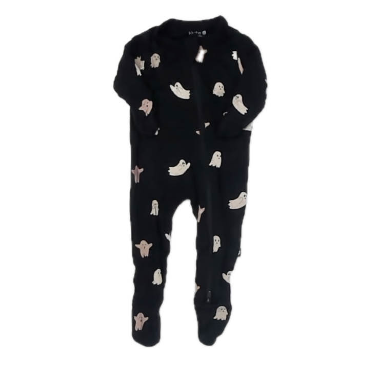 Kyte Boys Black Ghosts 1-piece footed Pajamas Size: Newborn Black Ghosts