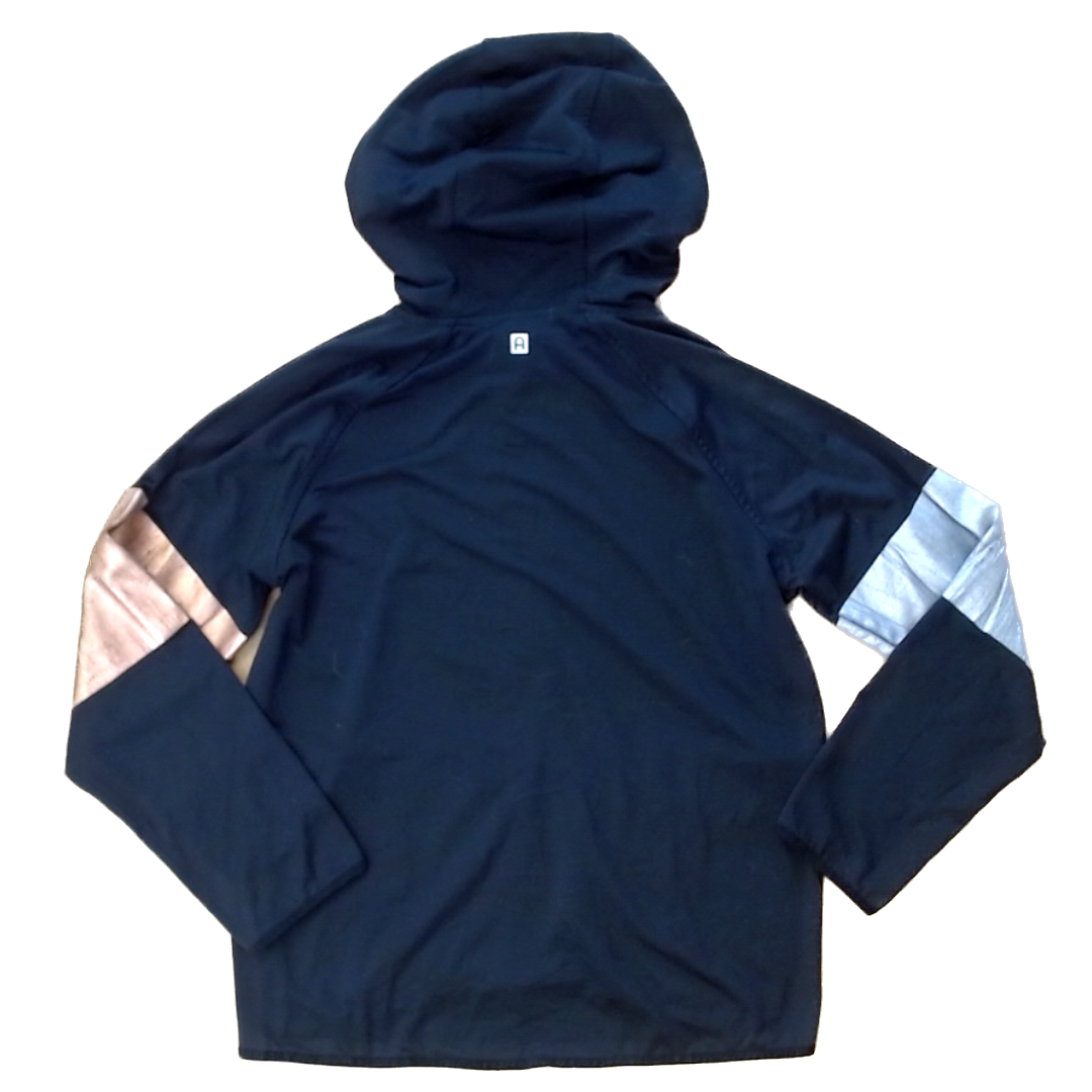 Rockets Of Awesome Girls Black | Gold and Bronze Arm Stripes Sweater Size: 8 Years Black | Gold and Bronze Arm Stripes