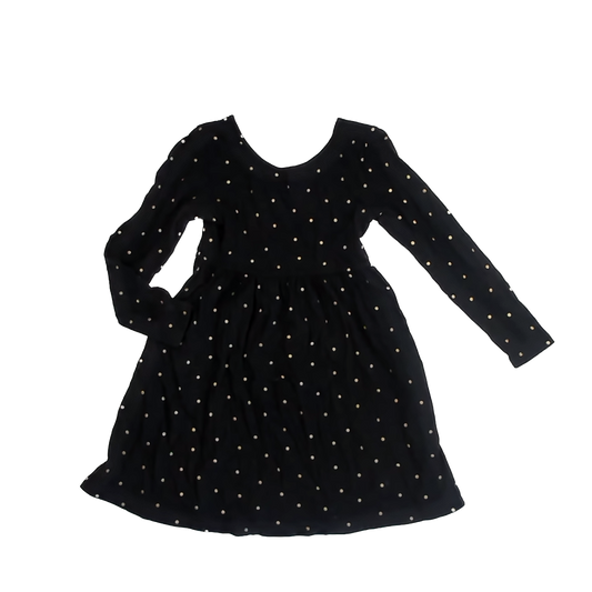 Old Navy Girls Black | Gold Dots Dress Size: M (8) Black | Gold Dots