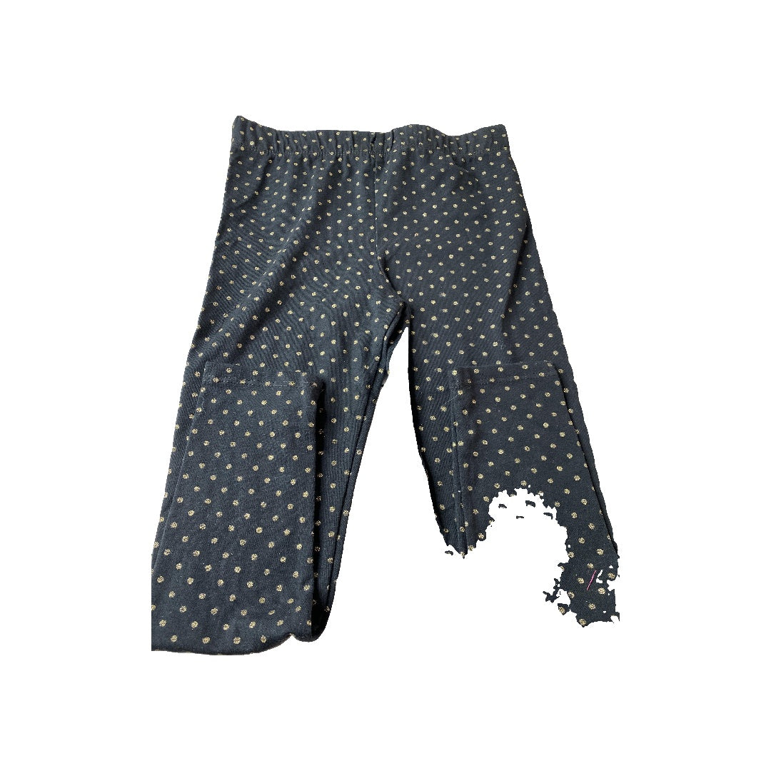 Vince Camuto Girls Black | Gold | Sparkle | polka dot Pants Size: 7 Black | Gold | Sparkle | polka dot