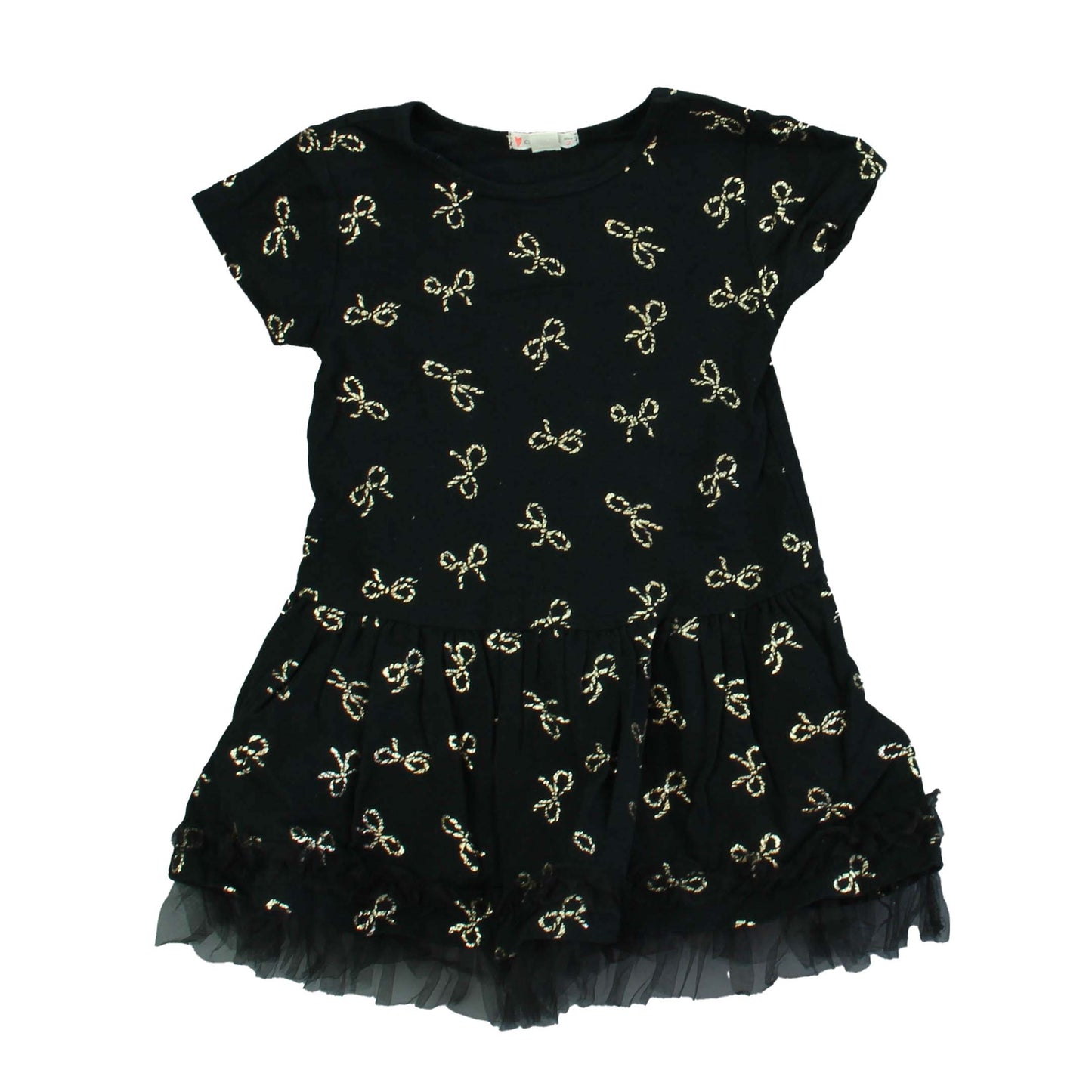 Crewcuts Girls Black | Gold Dress Size: 2T