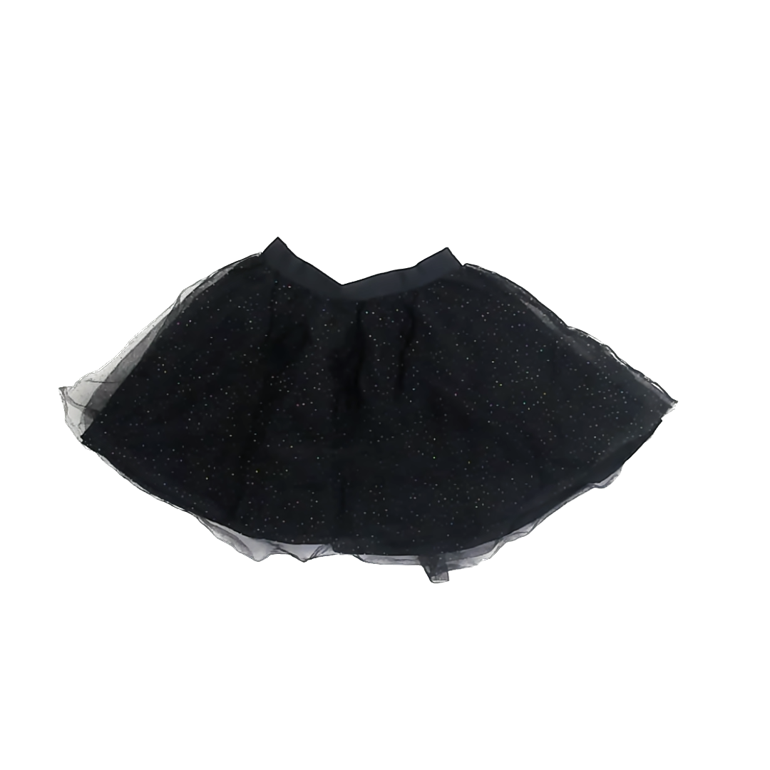 Janie and Jack Girls Black | Gold Skirt Size: 2T Black | Gold