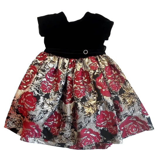 Susanne Lively Girls Black | Gold Special Occasion Dress Size: 4T Black | Gold
