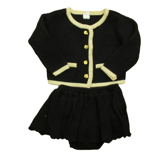 Gap Girls Black | Gold Apparel Sets Size: 12-18 Months Black | Gold