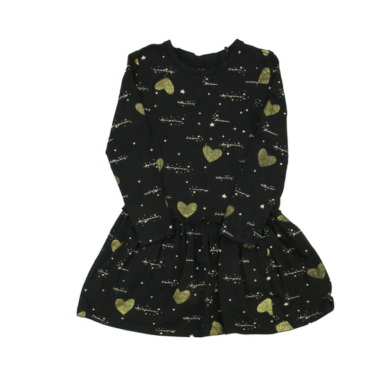 BCB Girls Girls Black | Gold Dress Size: 4-5T Black | Gold