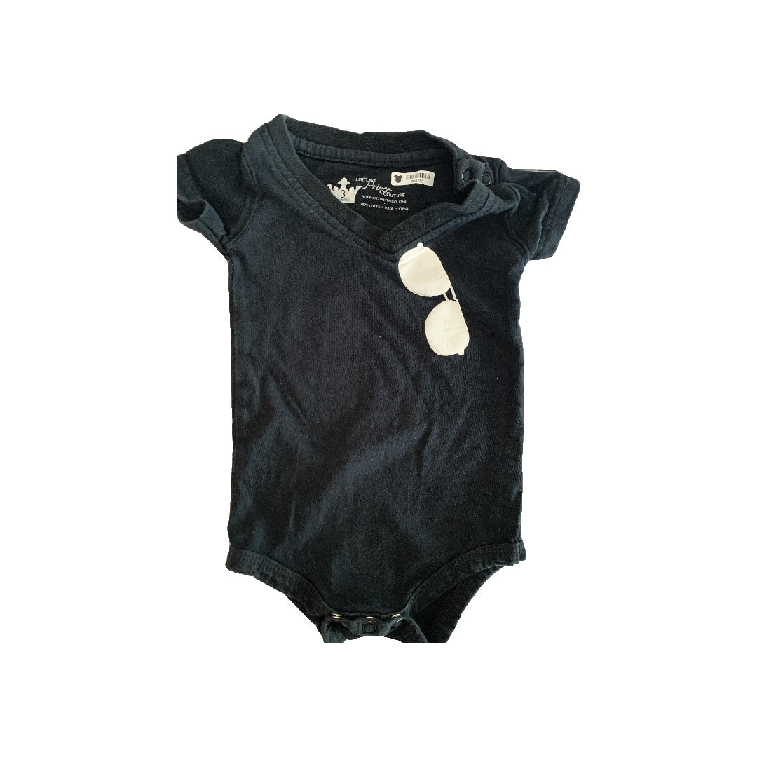 Littest Princess Couture Girls Black | Graphic Onesie Size: 3 months Black | Graphic