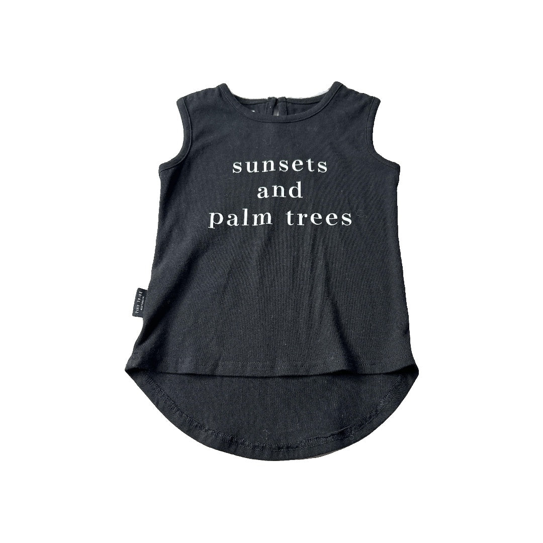 Tiny Tribe Unisex Black | Graphic Tank Top Size: 3T Black | Graphic
