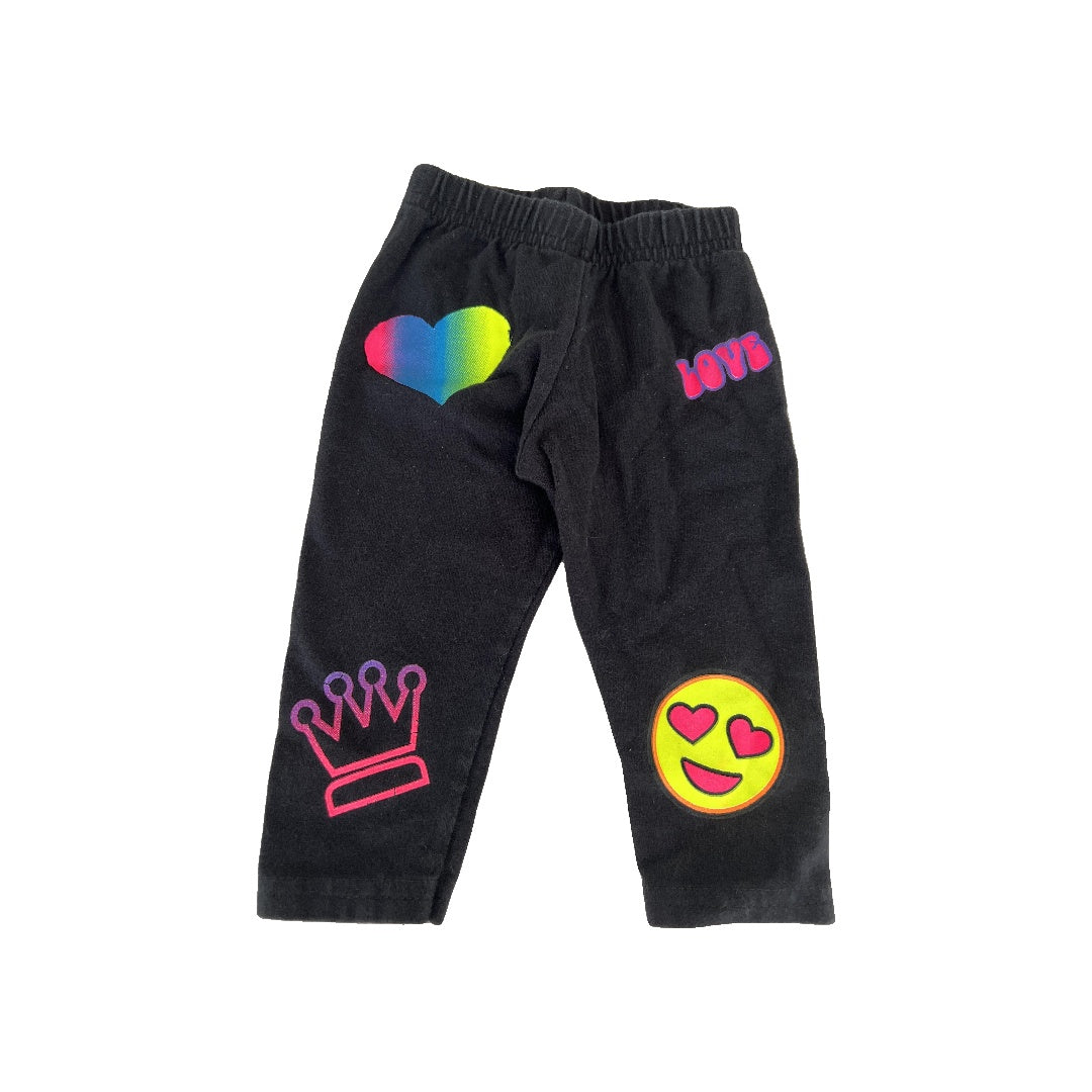 Unisex Black | Graphic Pants Size: 6-12 months Black | Graphic