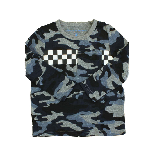 Rockets Of Awesome Boys Black | Gray Camo Long Sleeve T-Shirt Size: 3T Black | Gray Camo