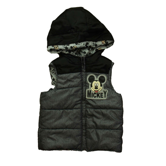 Disney Boys Black | Gray Mickey Vest Size: 3T