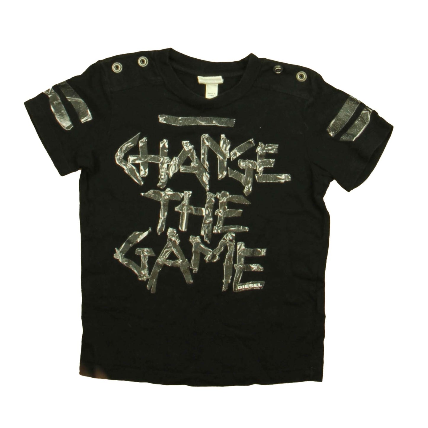 Diesel Boys Black | Gray T-Shirt Size: 5T Black | Gray