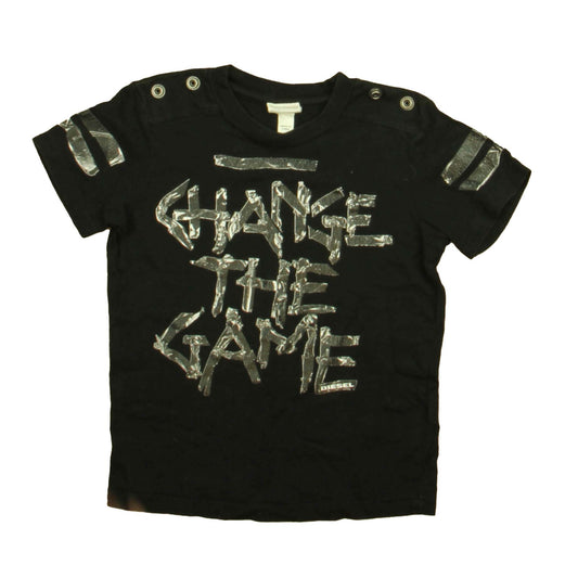 Diesel Boys Black | Gray T-Shirt Size: 5T Black | Gray