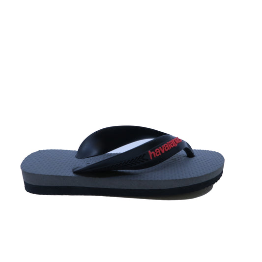 Havaianas Boys Black | Gray Flip Flops Size: 7-8 Years Black | Gray