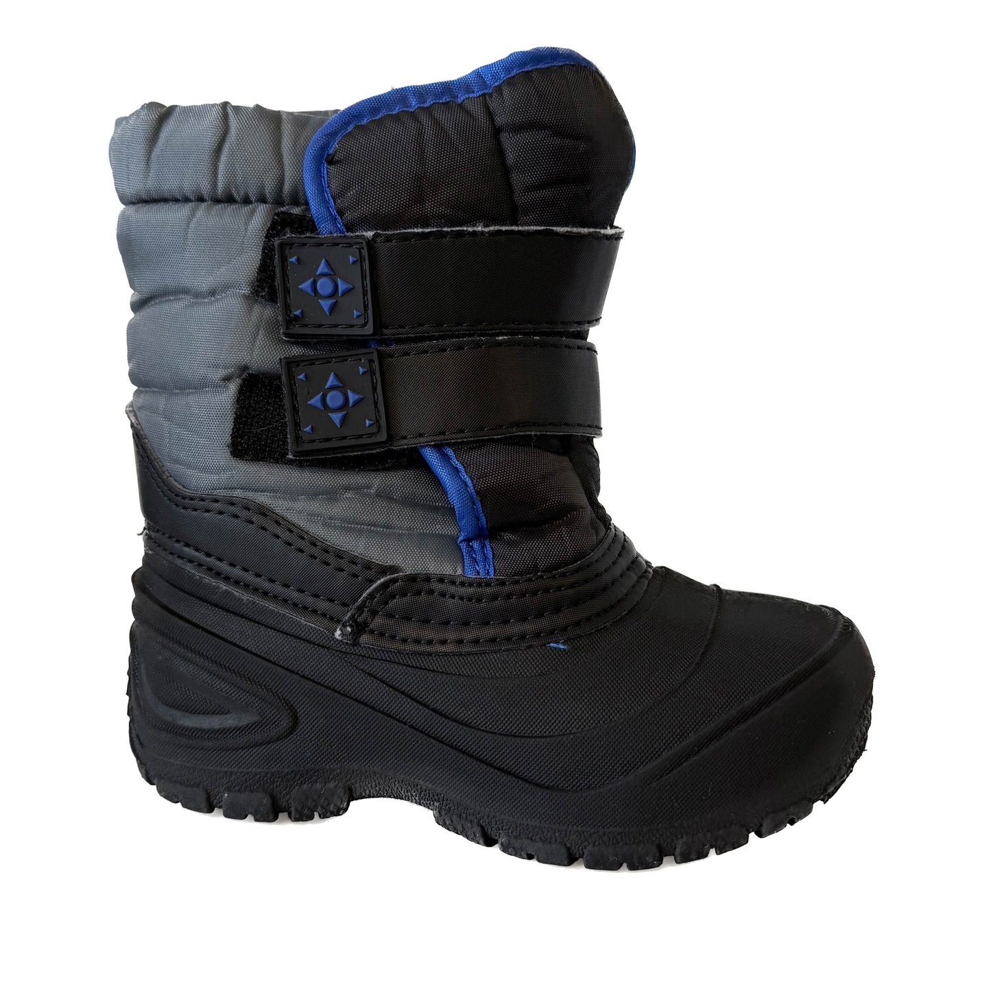 Wonder Nation Boys Black | Gray Boots Size: 8 Toddler Black | Gray