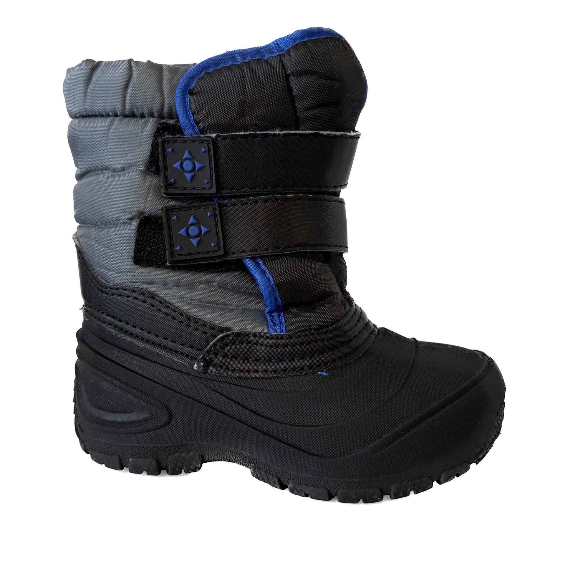 Wonder Nation Boys Black | Gray Boots Size: 8 Toddler Black | Gray