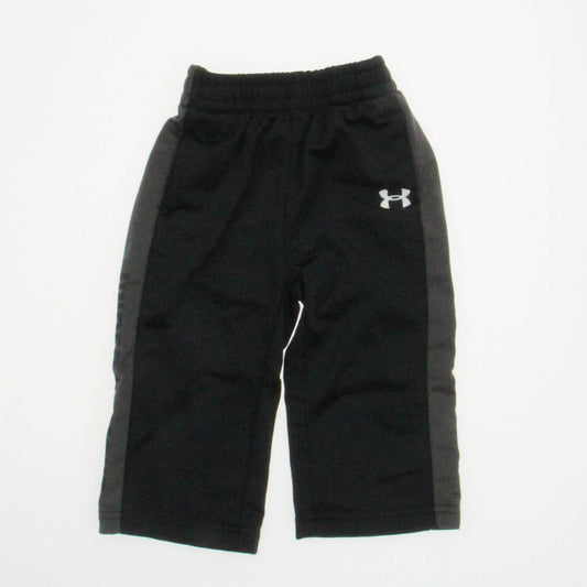 Under Armour Boys Black | Gray Athletic Pants Size: 12 Months Black | Gray
