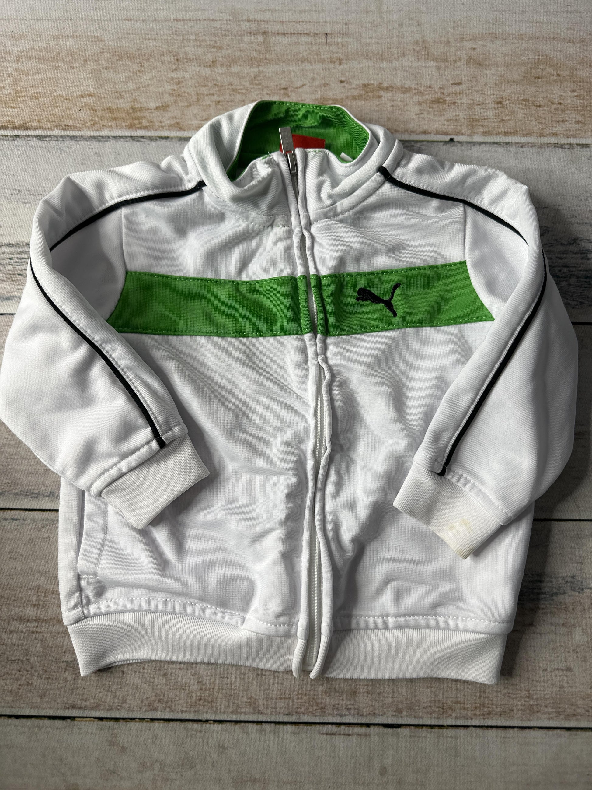 Puma Boys Black | green | White Jacket Size: 12 months Black | green | White