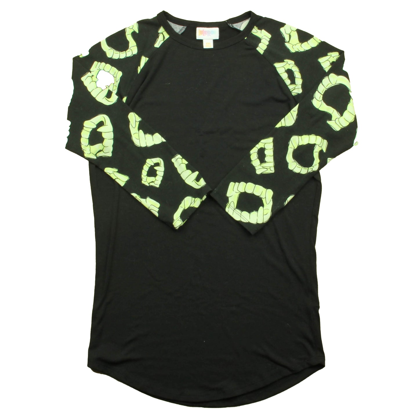 Lularoe Girls Black | Green Long Sleeve Shirt Size: Junior XXS Black | Green