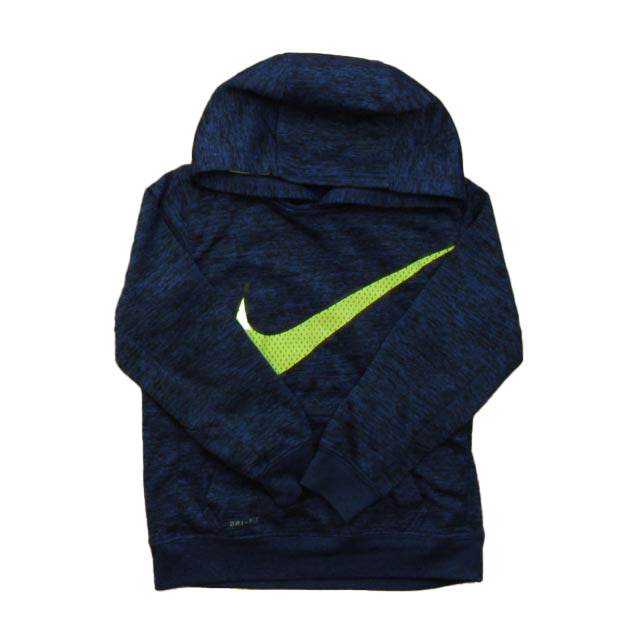 Nike Boys Black | Green Hoodie Size: 4-6 Years