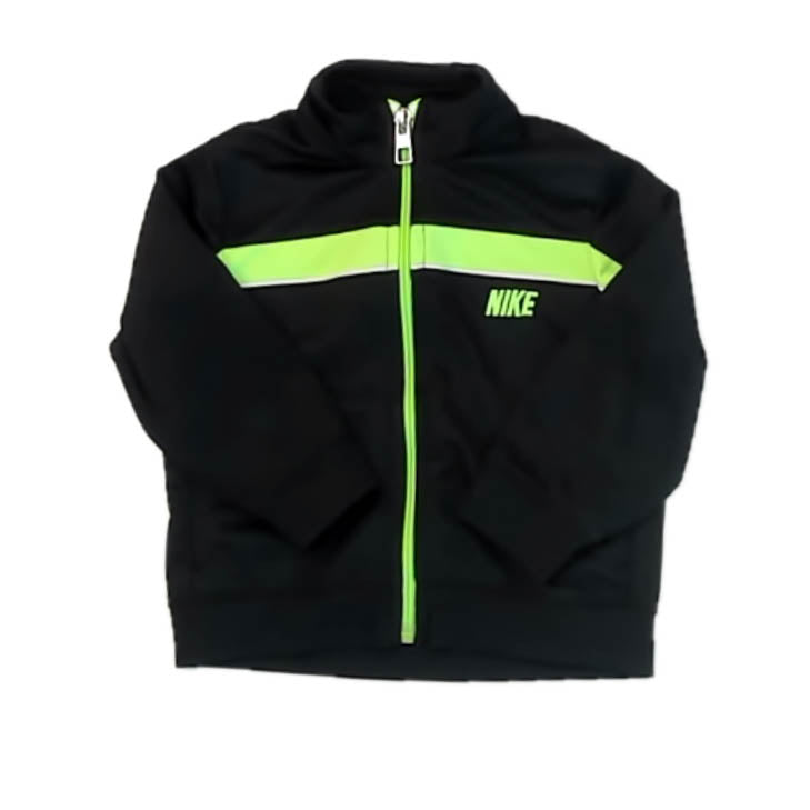 Nike Boys Black | Green Athletic Top Size: 18 Months Black | Green