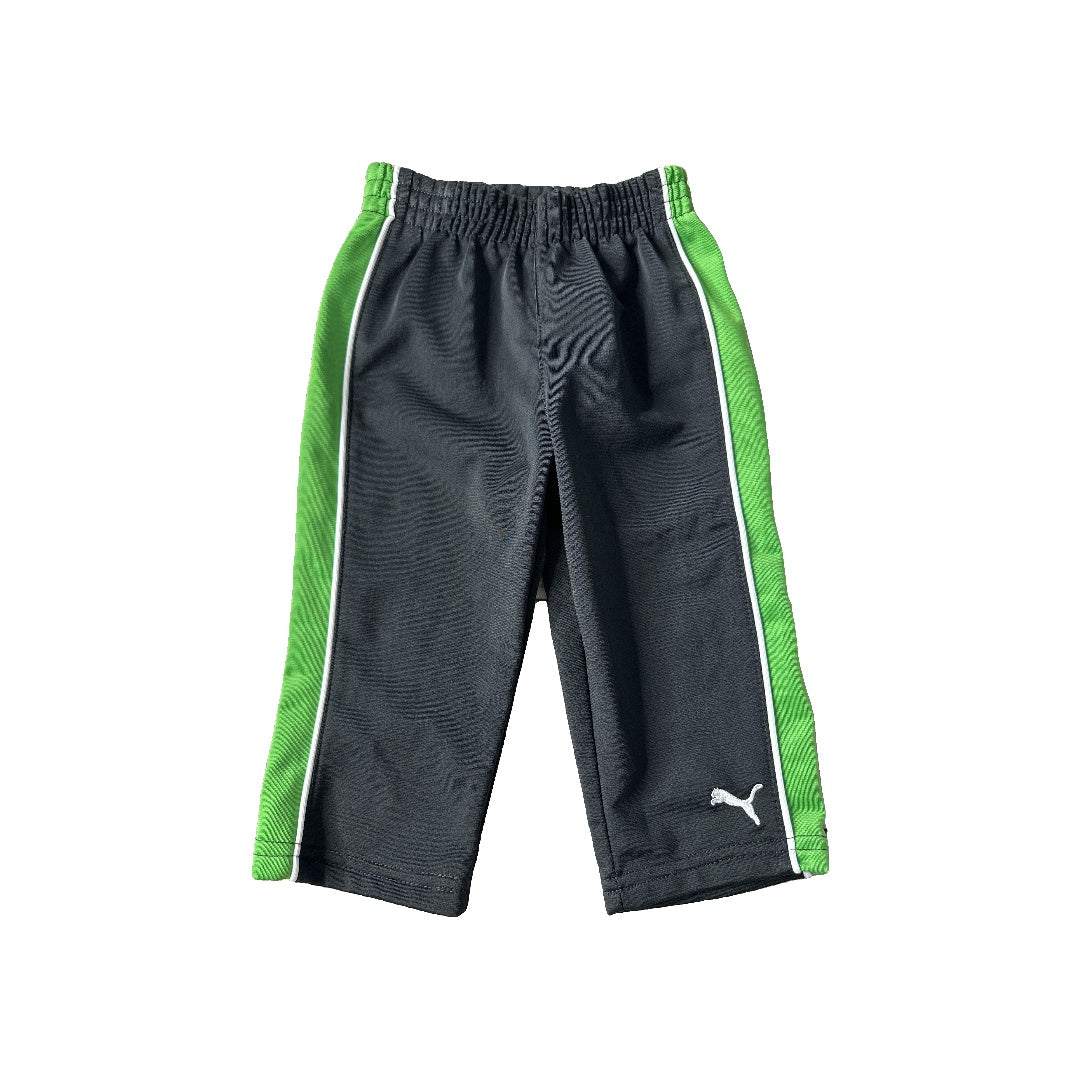 Puma Boys Black | green Pants Size: 12M Black | green