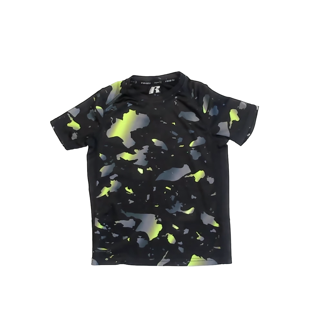 Russel Boys Black | Green Athletic Top Size: 6-7 Years Black | Green