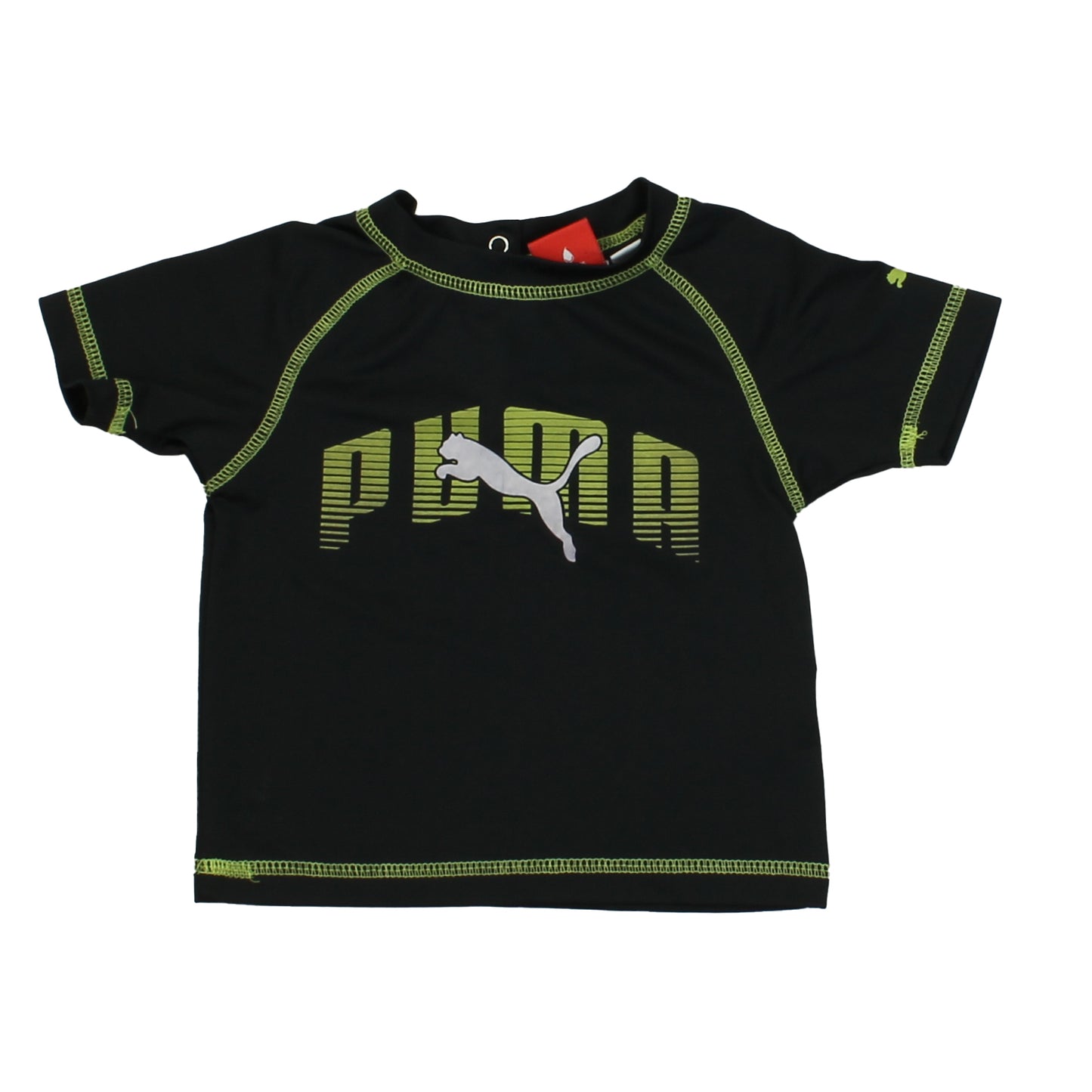 Puma Boys Black | Green T-Shirt Size: 18 Months Black | Green