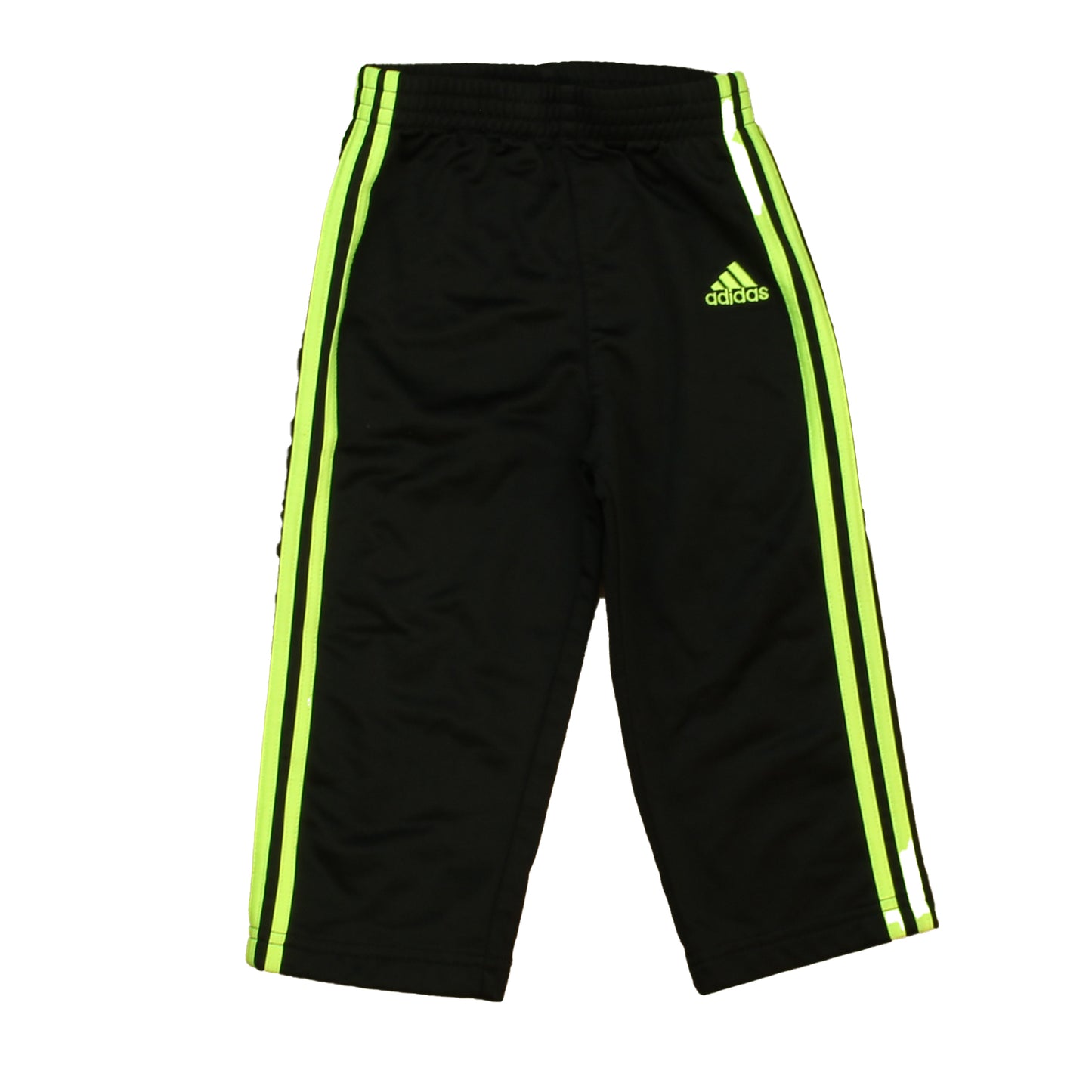 Adidas Boys Black | Green Athletic Pants Size: 18 Months Black | Green