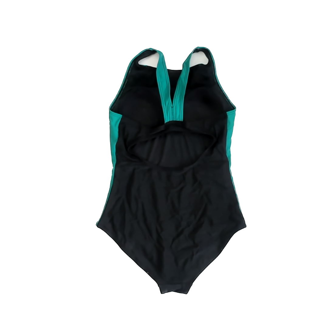 Unknown Girls Black | Green 1-piece Swimsuit Size: Adult XS Black | Green