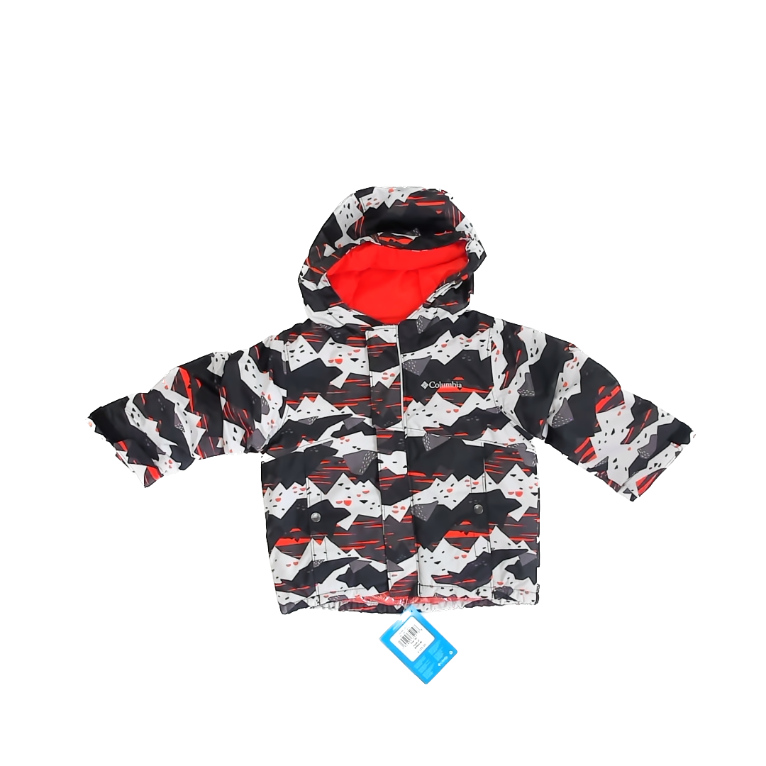 Columbia Boys Black | Grey | Orange Winter Coat Size: 2T Black | Grey | Orange