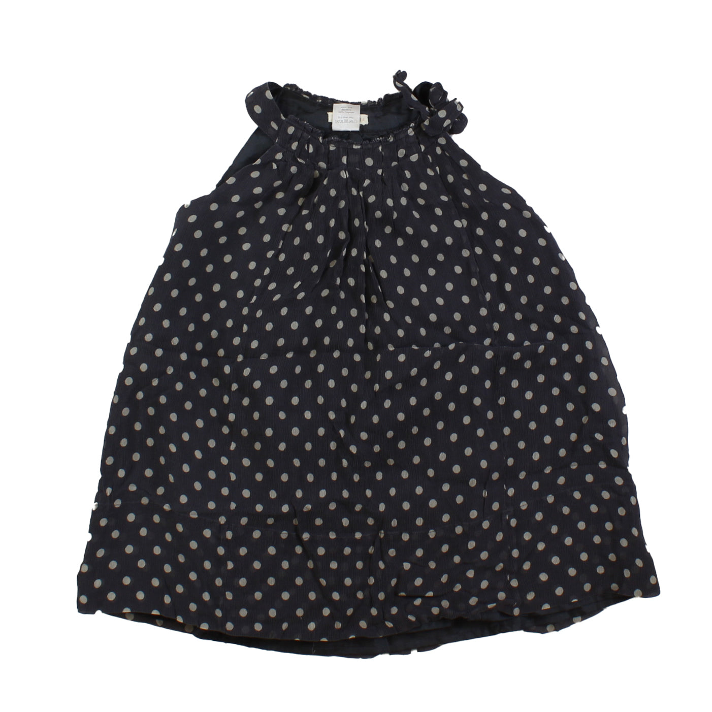 Crewcuts Girls Black | Grey | Polka Dots Dress Size: 4T