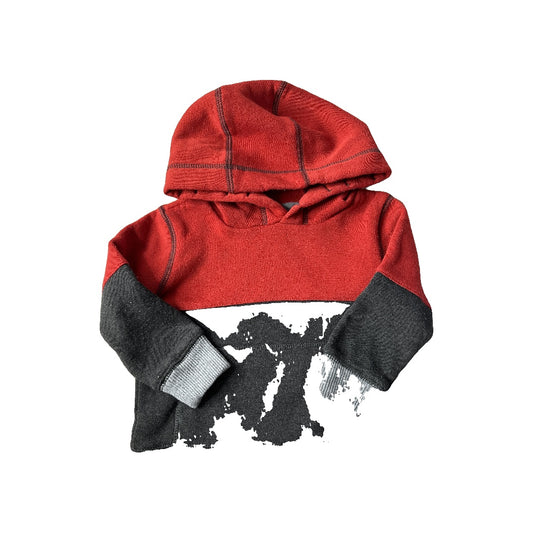 Kidgets Boys Black | Grey | Red Sweater Size: 2T Black | Grey | Red